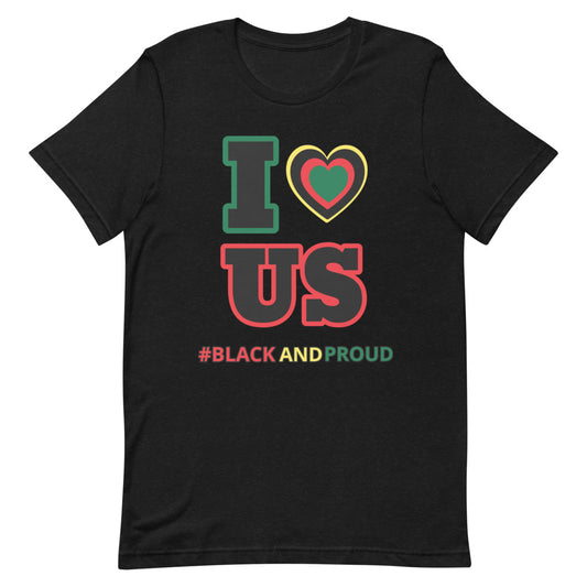 i LOVE US (Red, Black, Green Letters) Short-Sleeve Unisex T-Shirt