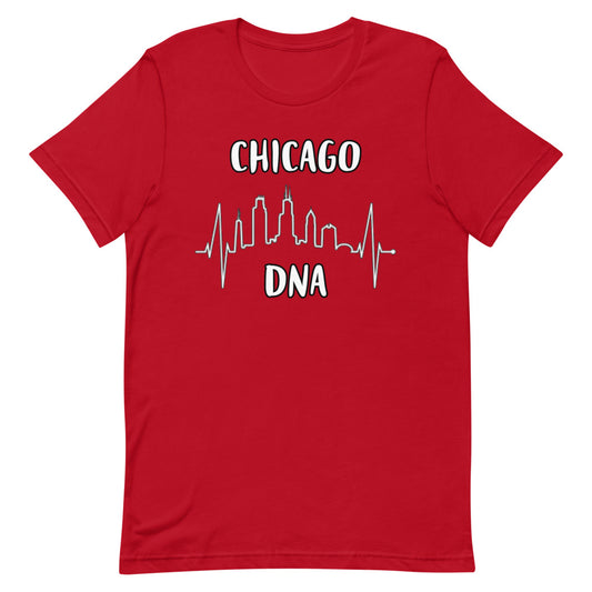 CHICAGO SKYLINE DNA Short-Sleeve Unisex T-Shirt